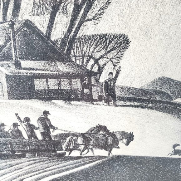 Company for Supper Signed Lithograph Dale Nichols 1948 - Picture 6 of 10